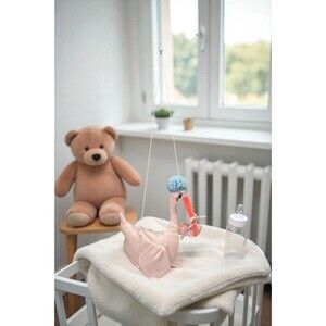 Russ Berrie Special Delivery Stork 15" Plush Stuffed Animal Vintage Toy Satin